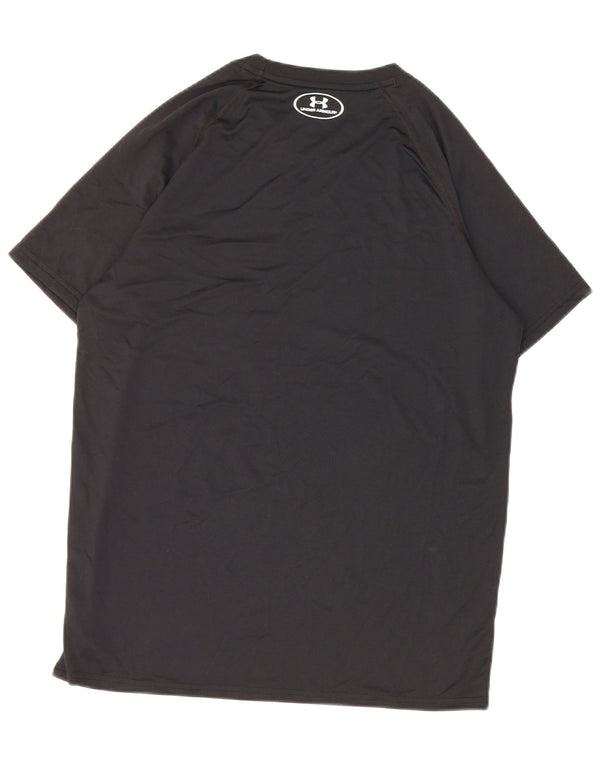 Under Armour Camiseta Masculina Heat Gear Top Pequeno Poliéster Preto