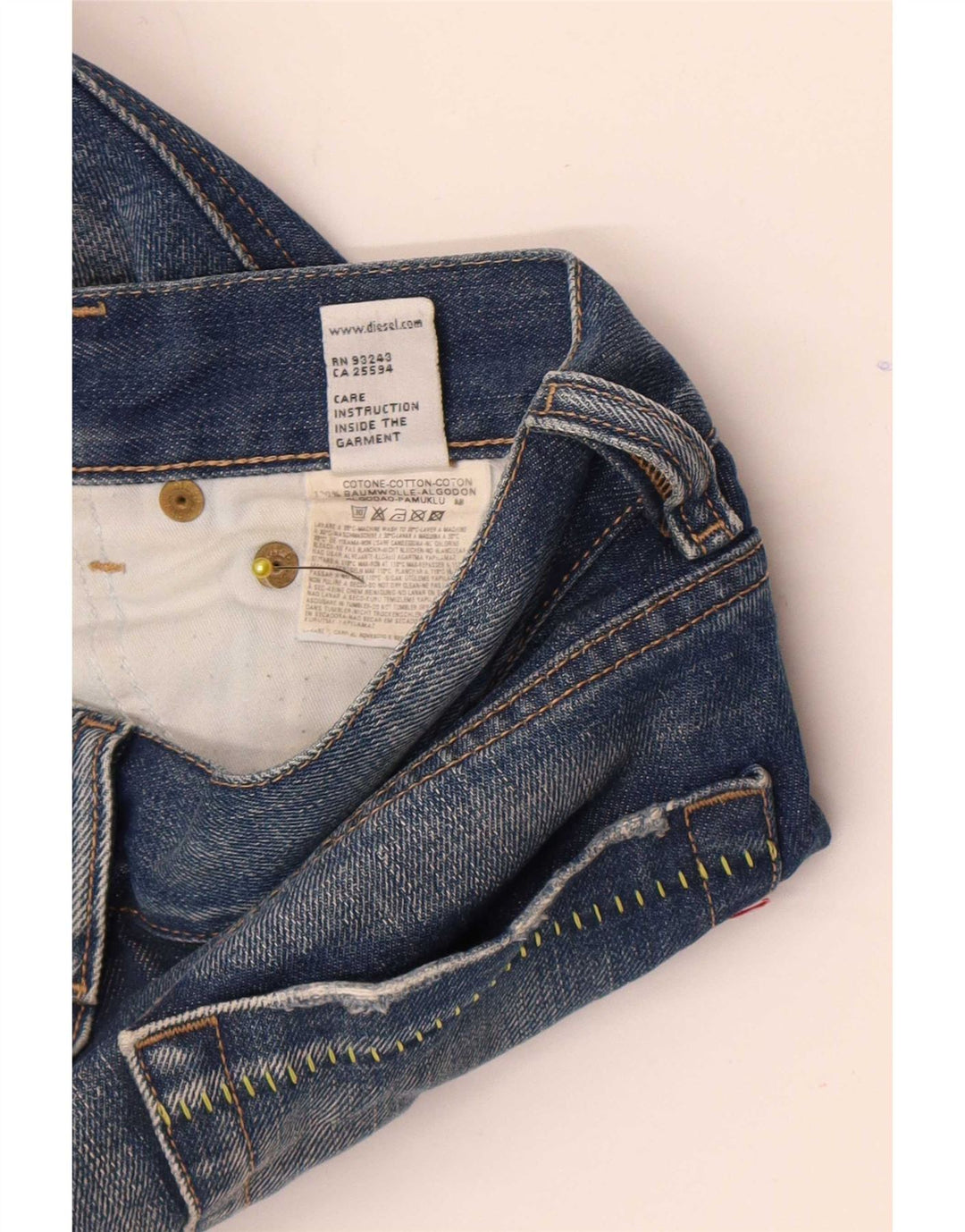Jeans feminino Diesel W26 L32 azul algodão