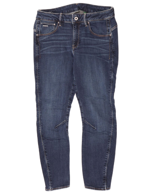 Calça jeans skinny feminina G Star 3D Arc Crop W30 L26 algodão azul