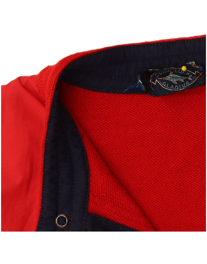 Good Luck Mens Gilet IT 52 XL Lã Vermelha