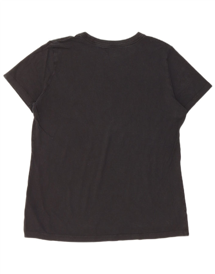 Camiseta feminina NIKE com estampa gráfica UK 16 grande preta