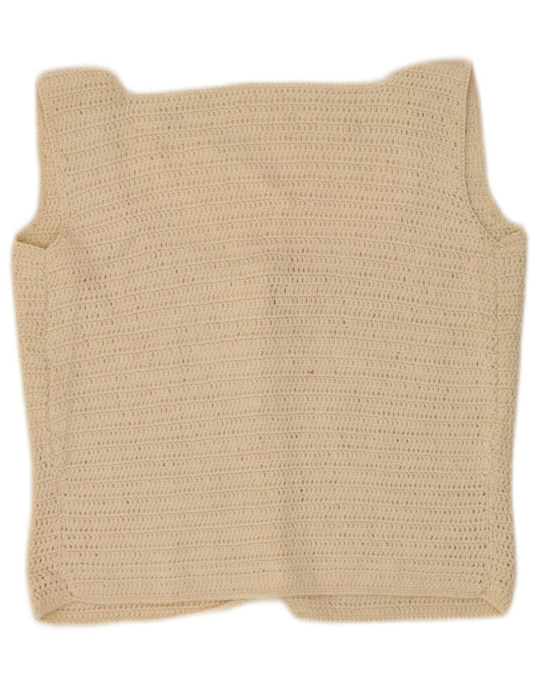 Top curto feminino vintage UK 10 pequeno branco