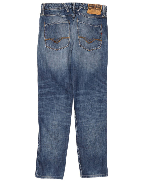 Replay Masculino Anbass Slim Jeans W32 L31 Azul Algodão
