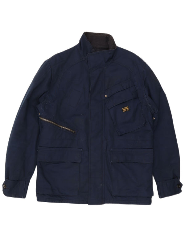 Jaqueta utilitária masculina G-Star UK 44 2XL azul marinho nylon