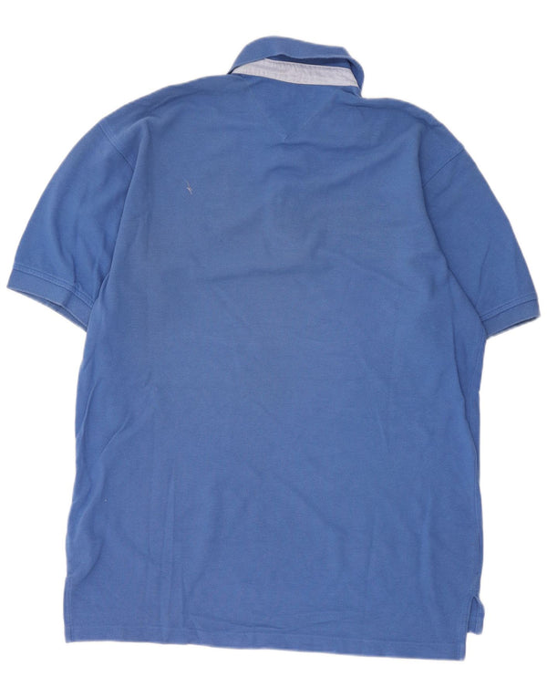 Camisa polo masculina Tommy Hilfiger XL azul algodão