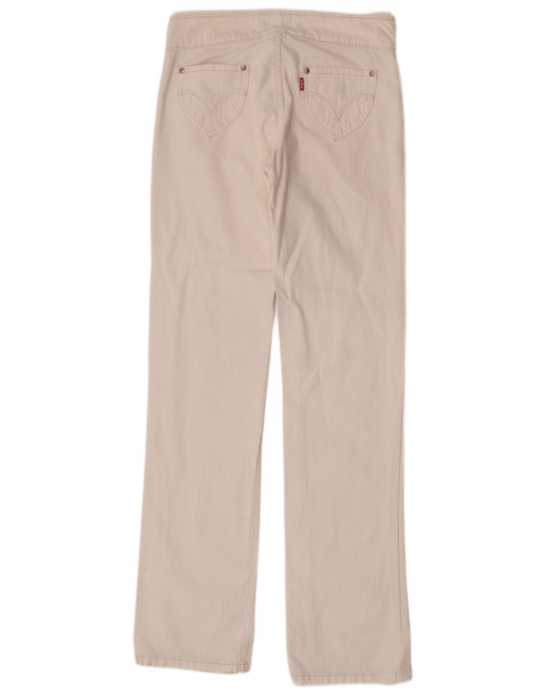 Calça jeans reta Billie May feminina Levi's W28 L33 branca