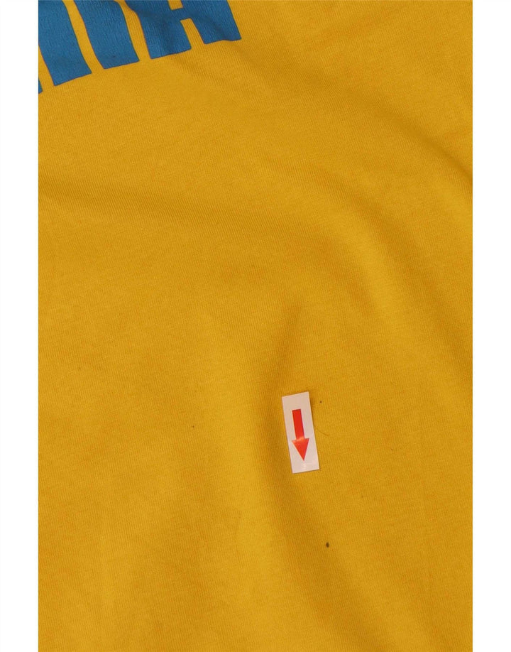Puma Camiseta Masculina Graphic Top Pequeno Amarelo