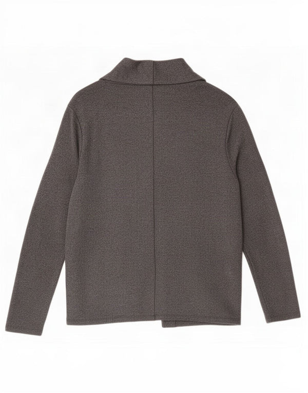 Zara Suéter Cardigan Aberto Masculino XL Algodão Cinza