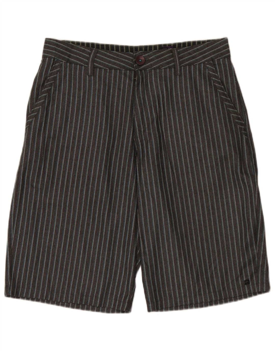 Shorts Chino Masculino Rip Curl W32 Poliéster Listrado Cinza Médio