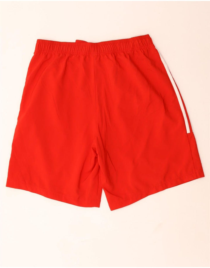 Shorts esportivos masculinos Adidas grande poliéster vermelho