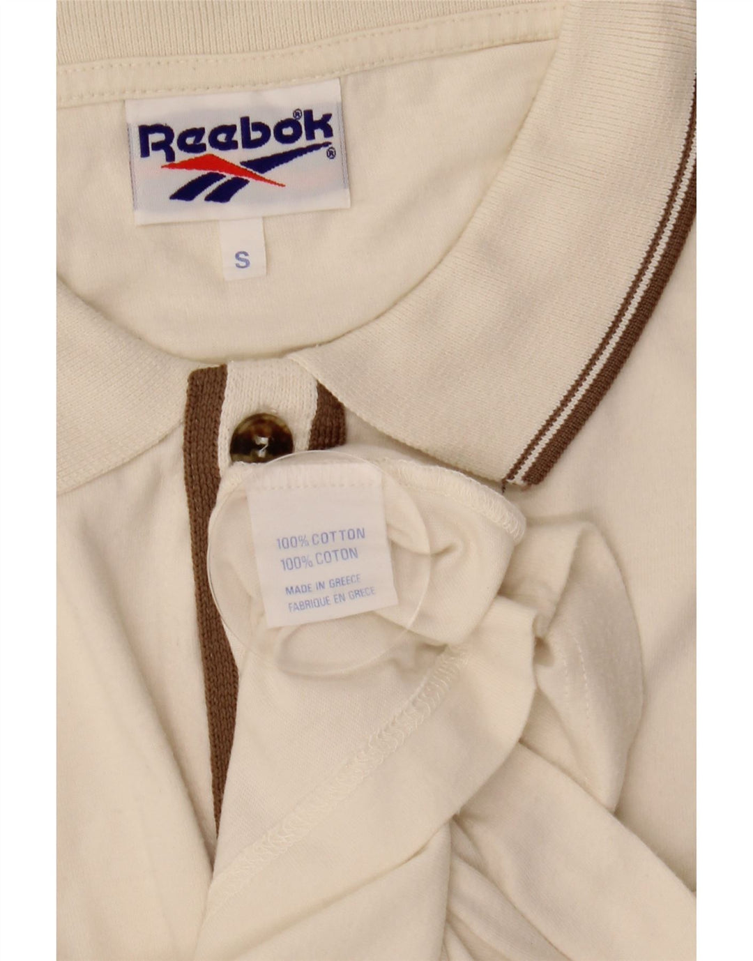 Camisa masculina Reebok Loose Fit manga curta pequena algodão branco