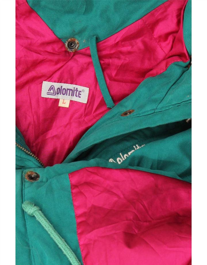 Jaqueta corta-vento feminina Dolomite com capuz UK 16 grande verde