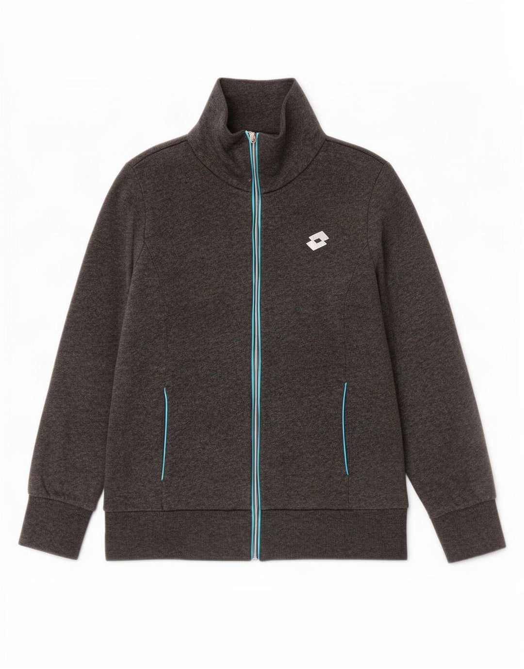 Lotto Womens Tracksuit Top Jacket UK 14 Grande Algodão Cinza