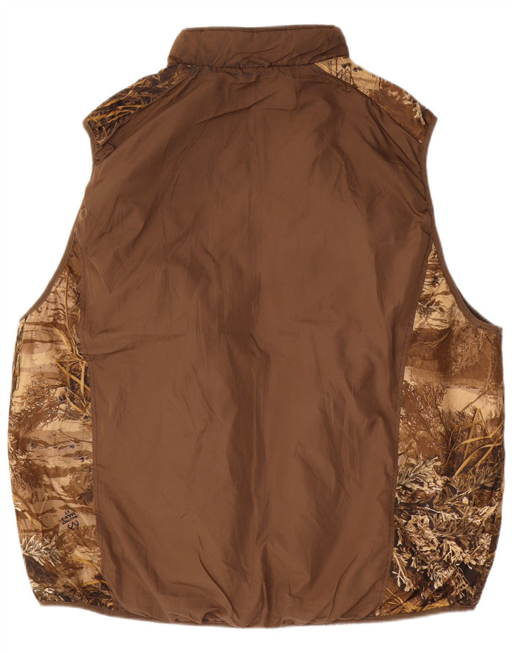 REALTREE Colete masculino reversível IT 54/56 3XL poliéster camuflado marrom