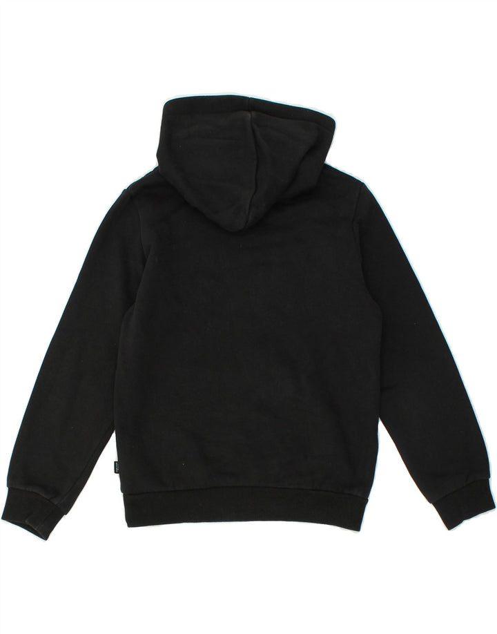PUMA Boys Graphic Hoodie Jumper 9-10 Years Black Cotton | Vintage Puma | Thrift | Second-Hand Puma | Used Clothing | Messina Hembry 