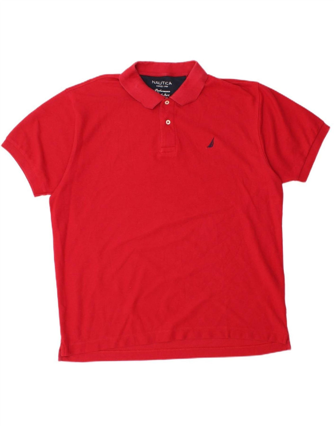 Camisa polo masculina NAUTICA 2XL algodão vermelho