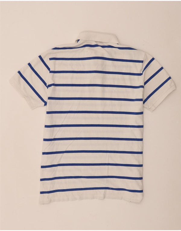 Polo Ralph Lauren Camisa masculina XL algodão listrado branco