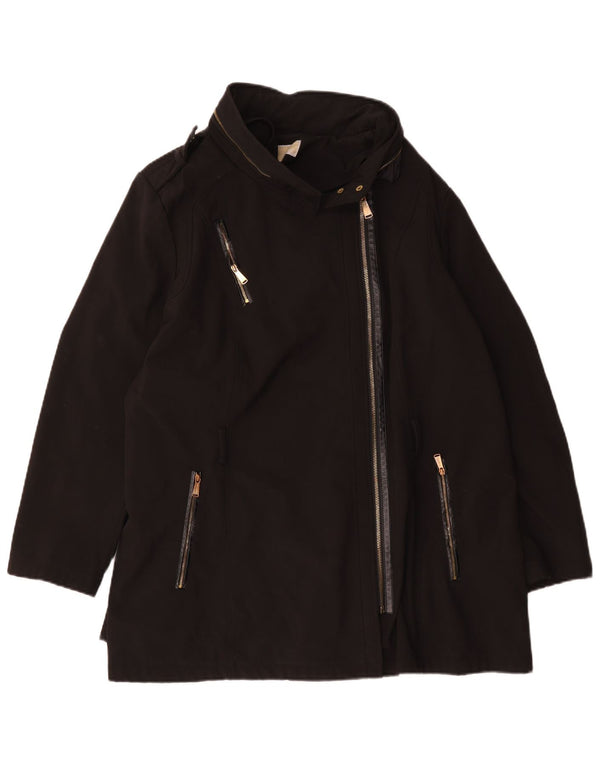 Jaqueta militar superdimensionada feminina Michael Kors Reino Unido 20 2XL poliéster preto