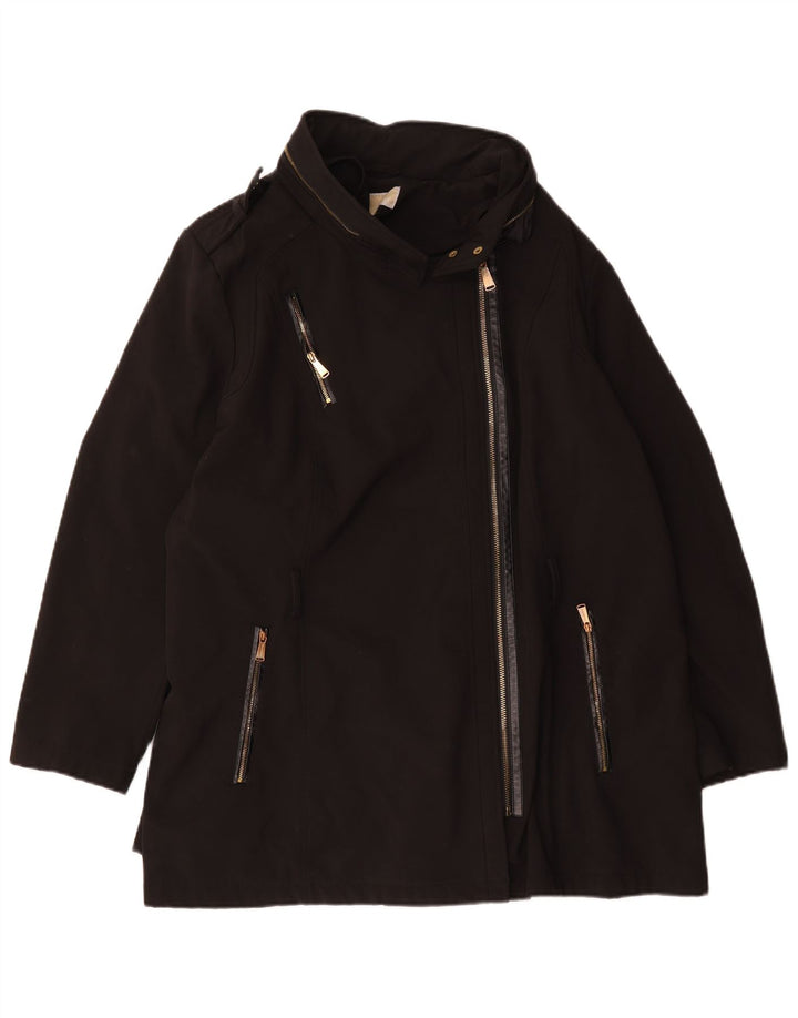 Jaqueta militar superdimensionada feminina Michael Kors Reino Unido 20 2XL poliéster preto