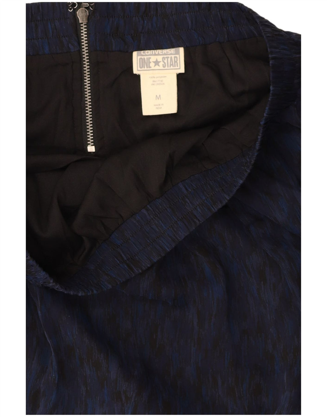 Minissaia feminina CONVERSE média W30 poliéster Ikat azul marinho