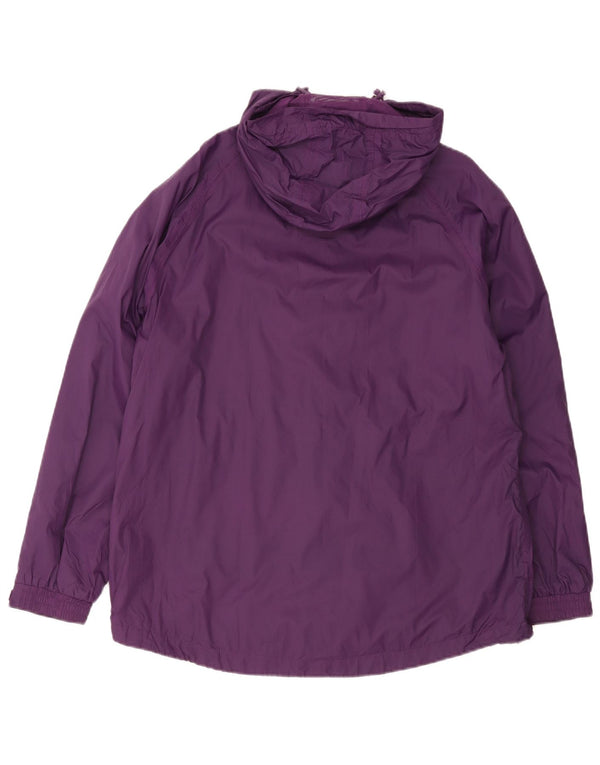 Jaqueta de chuva feminina com capuz e ajuste solto Mountain Warehouse UK 18 XL roxo