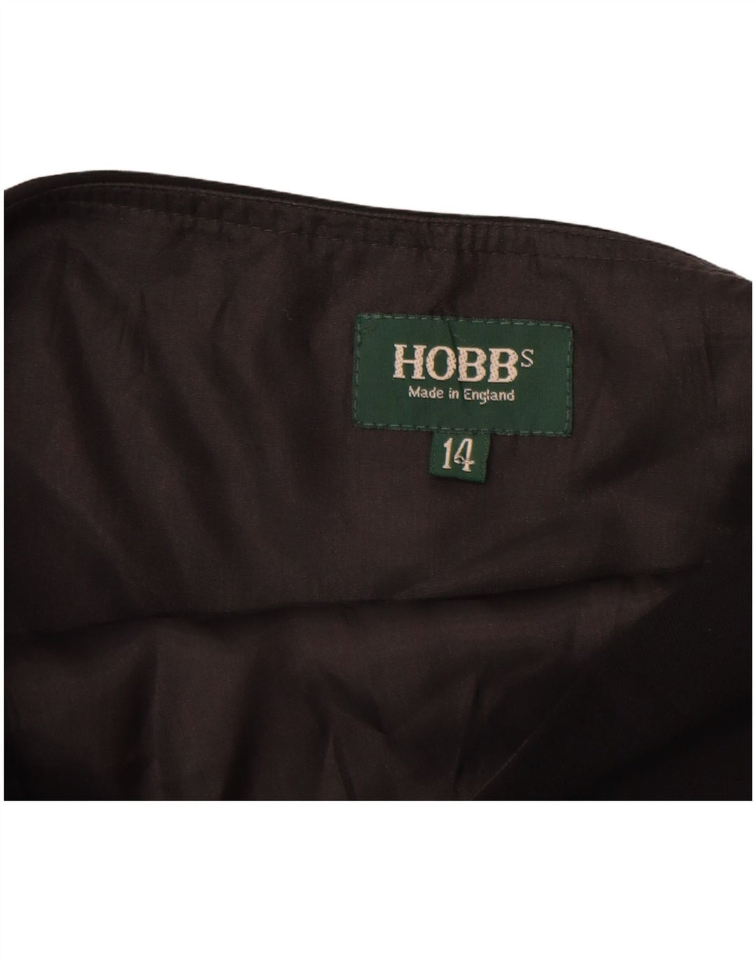 Saia trompete feminina HOBBS Reino Unido 14 grande W32 poliéster preto