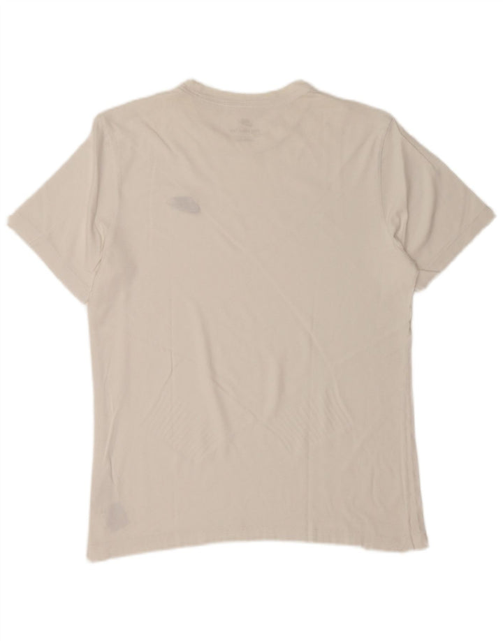 Nike Mens Camiseta Top Médio Algodão Branco