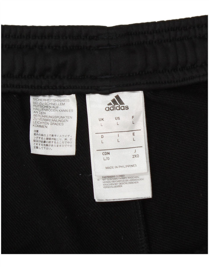 Calça de treino masculina ADIDAS grande poliéster preto
