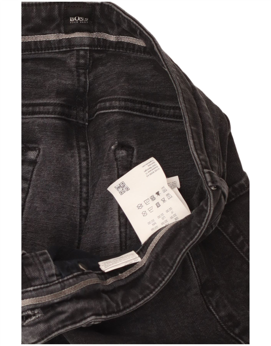 Hugo Boss Jeans reto masculino W32 L27 algodão cinza