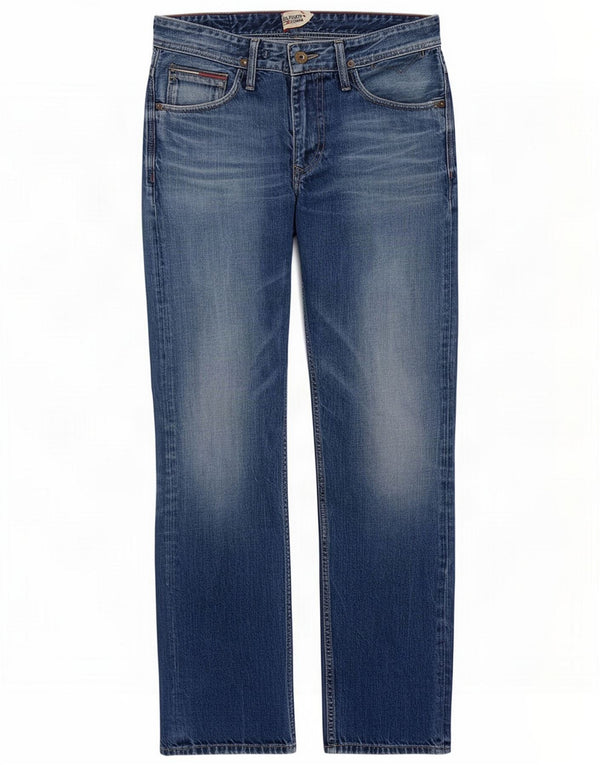 Tommy Hilfiger Mens Straight Jeans W30 L32 Azul