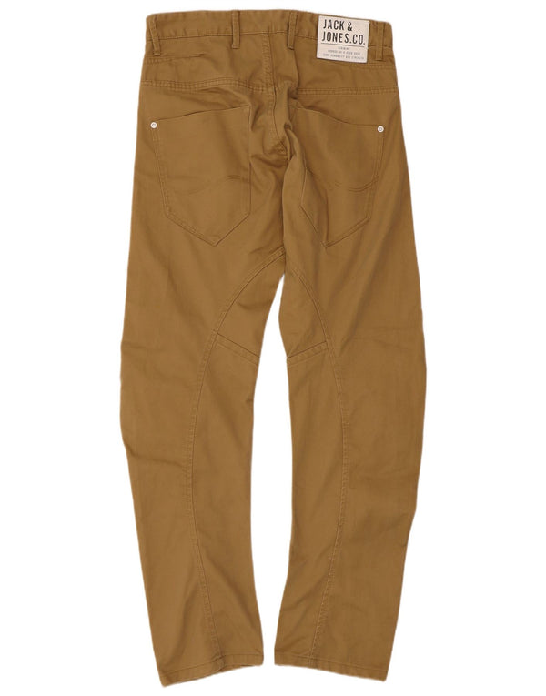 Jack & Jones Mens Banana Casual Trousers W32 L31 Beige Cotton