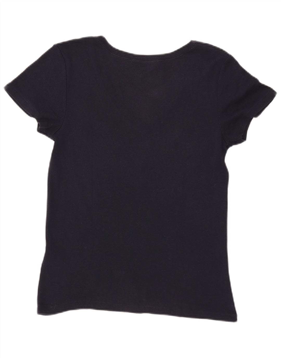 Camiseta feminina RALPH LAUREN UK 14 grande algodão azul marinho