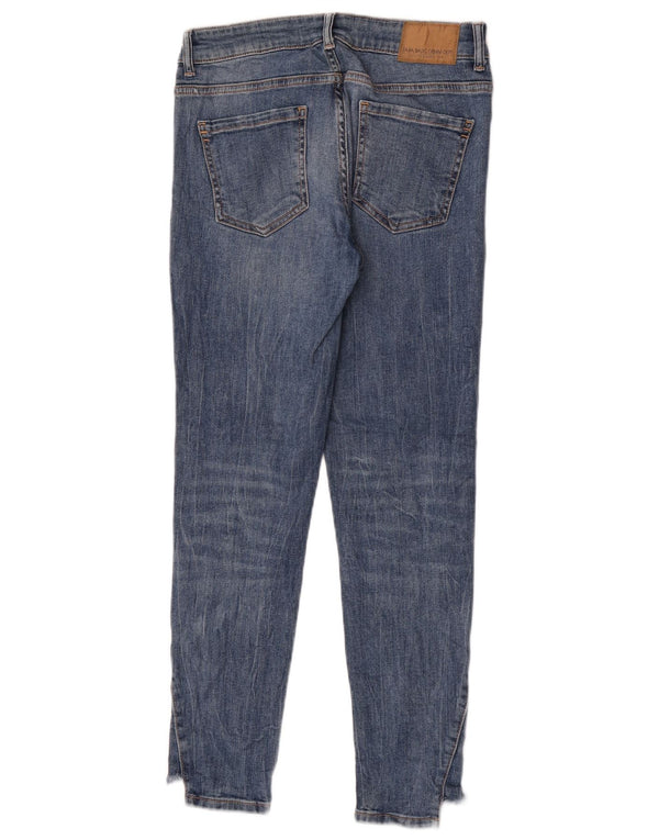 Zara Jeans Slim Feminino EU 38 Pequeno W28 L28 Azul