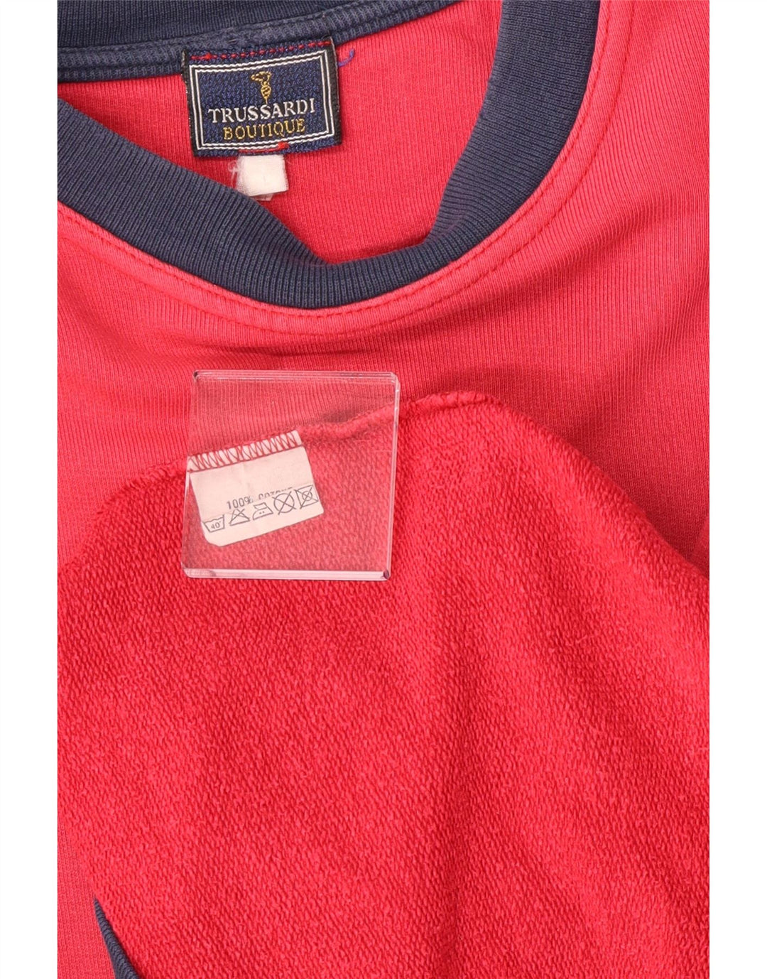 Trussardi moletom masculino jumper grande algodão colorblock rosa