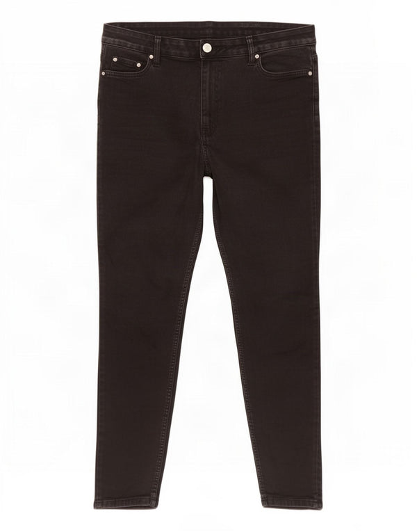 Marks & Spencer Feminino The Ivy Skinny Jeans Reino Unido 18 XL W36 L28 Algodão Cinza