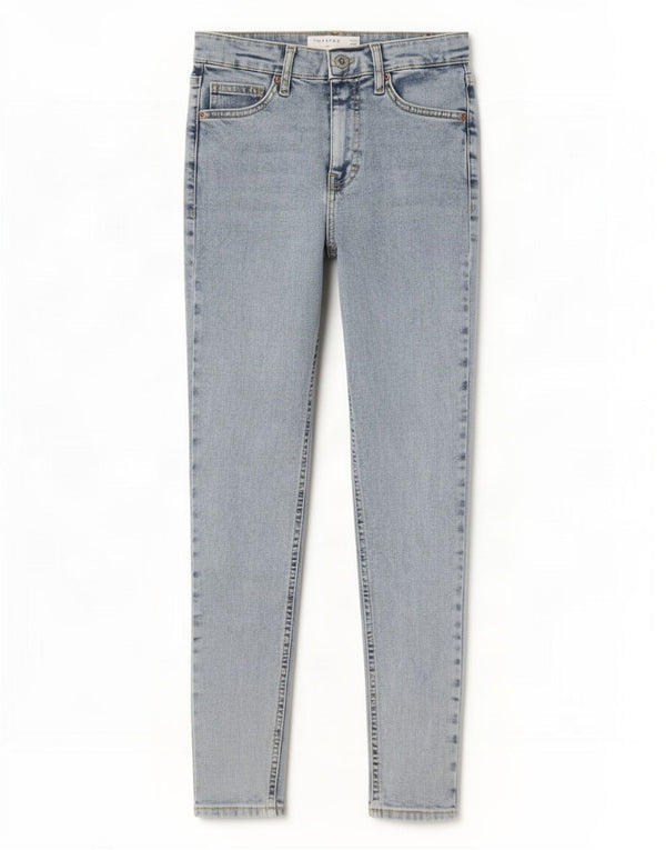 Topshop feminino Jamie Skinny Jeans W26 L25 algodão azul