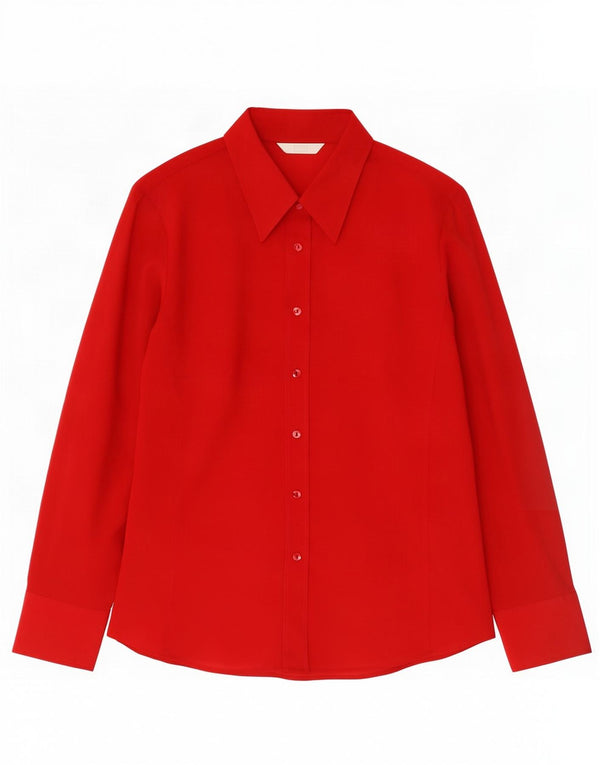 Blusa feminina Marks & Spencer Reino Unido 12 vermelho médio
