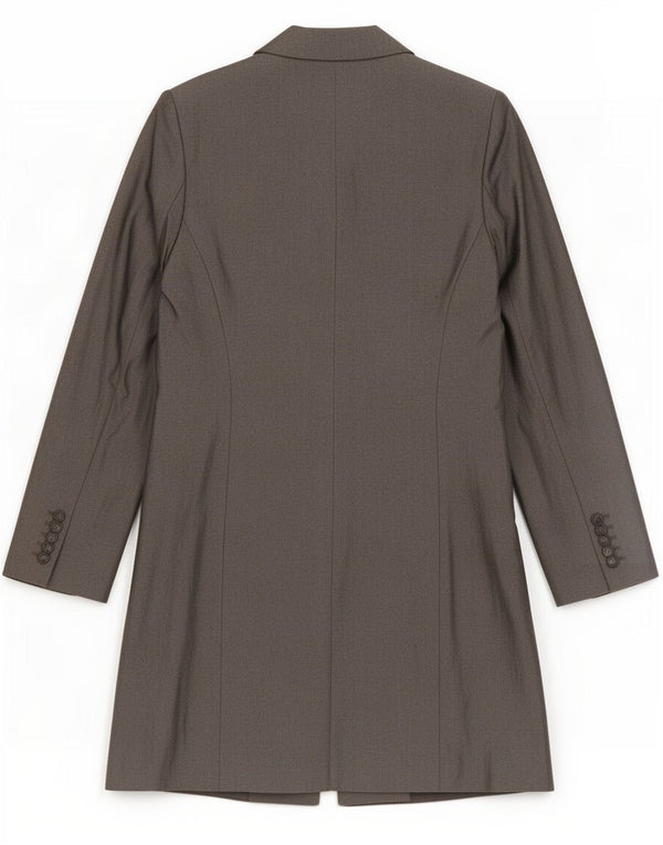 Sobretudo feminino Sportstaff UK 10 viscose cinza pequeno