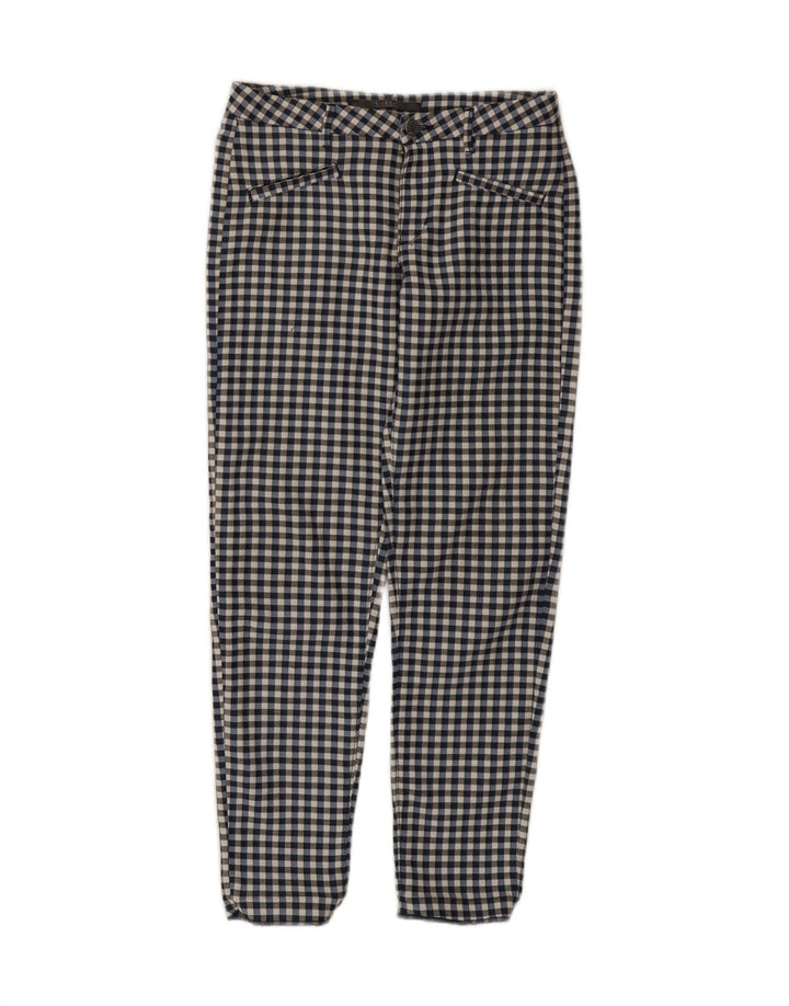 Guess Calça feminina casual slim W24 L26 azul marinho guingão