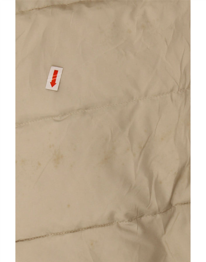 SERGIO TACCHINI Jaqueta feminina acolchoada com capuz IT 42 poliéster bege médio