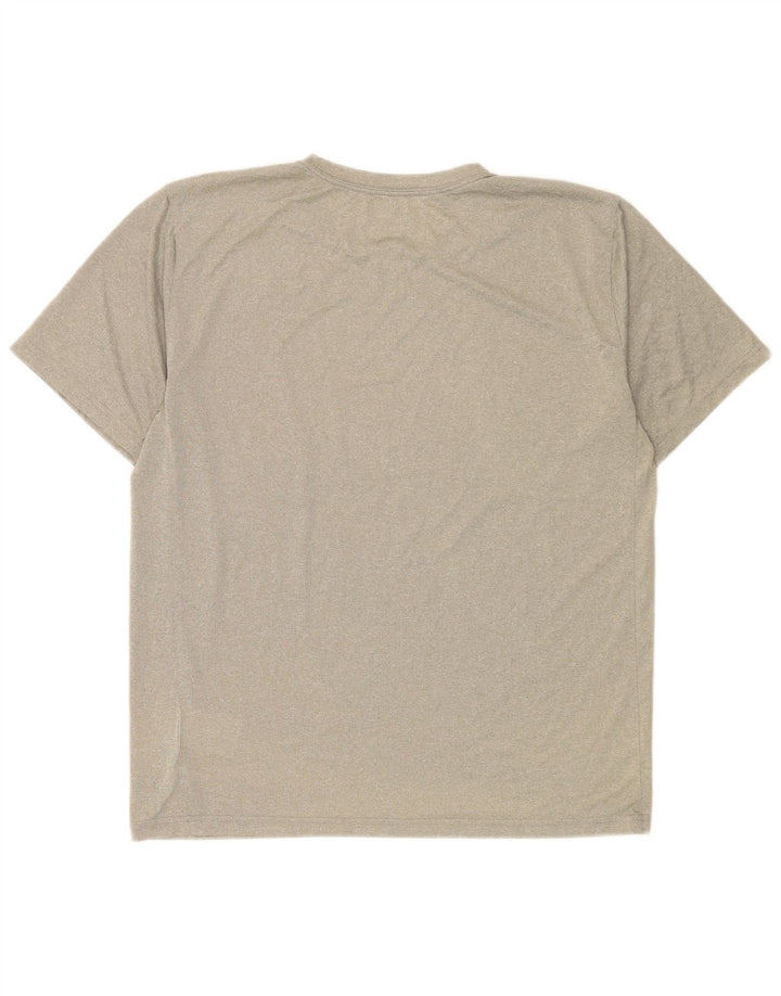 Camiseta masculina Nike Dri Fit grande poliéster manchado cinza