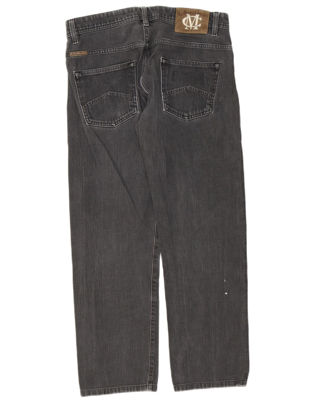 Marlboro Classics Mens Jeans Soltos W31 L28 Algodão Cinza