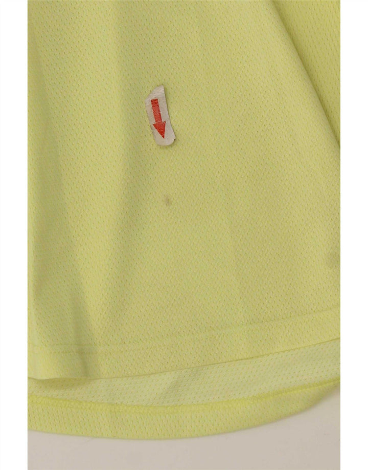 Adidas Womens Vest Top UK 14 Grande Poliéster Amarelo