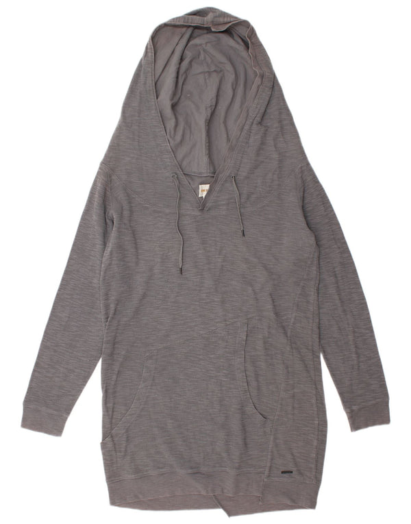 Vestido feminino diesel com capuz e manga comprida UK 14 cinza médio