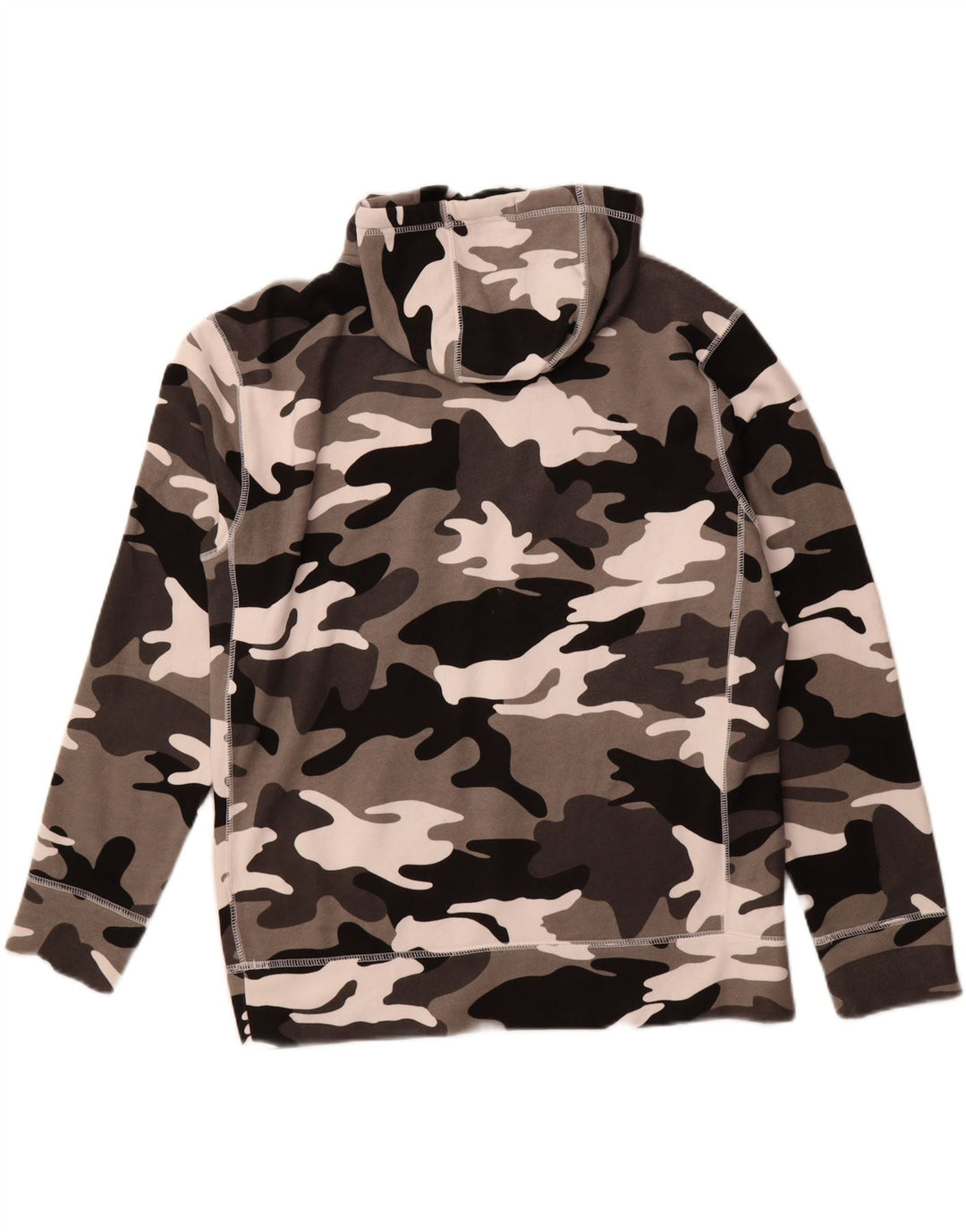 HOLLISTER moletom com capuz masculino grande algodão camuflado cinza