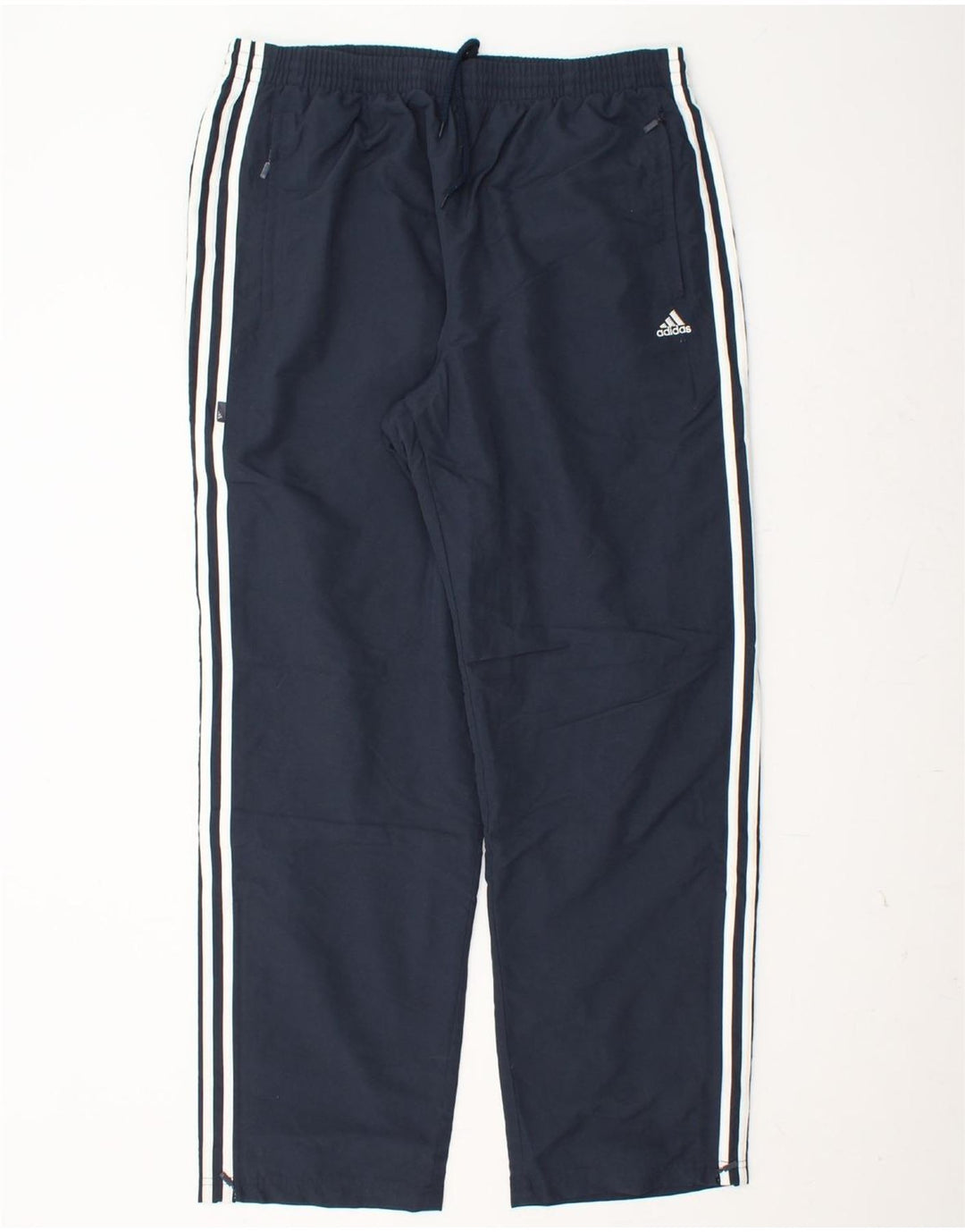 Calças de treino ADIDAS Mens Climalite XL azul marinho poliéster