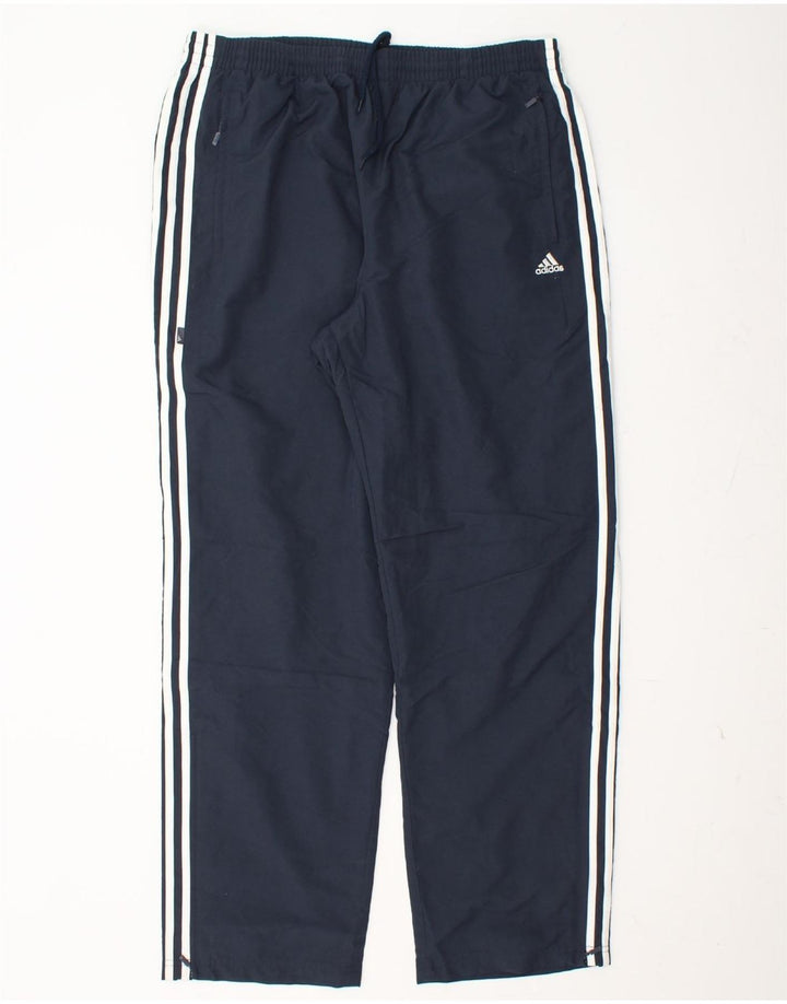 Calças de treino ADIDAS Mens Climalite XL azul marinho poliéster