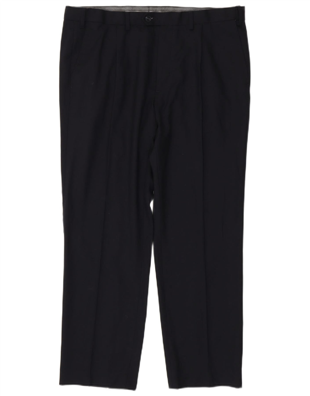 Calça masculina MARKS & SPENCER com ajuste regular W36 L29 azul marinho