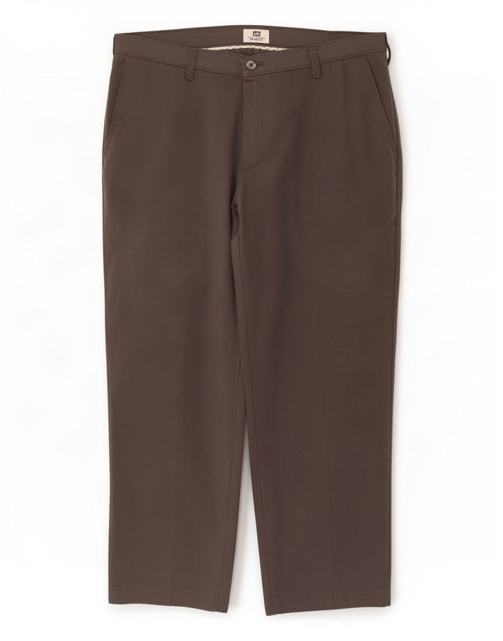 Lee Mens Calça Chino Relaxada Fit W36 L29 Poliéster Cinza