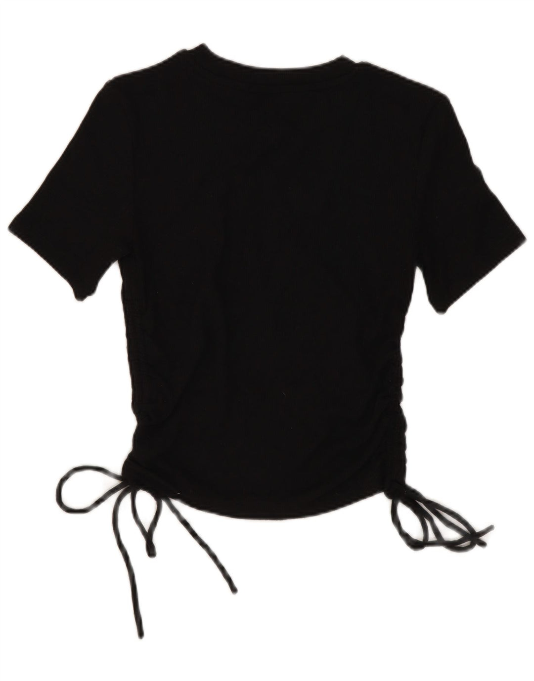 Blusa cropped feminina Zara UK 8 pequena preta